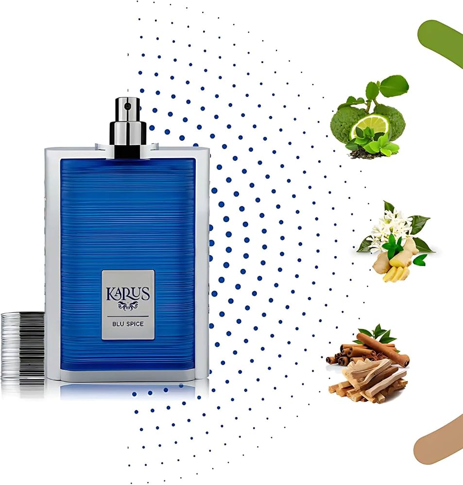 香水(男性用) Khadlaj Karus Blu Spice KARUS BLU SPICE by Khadlaj Eau De Parfum For Men & Women